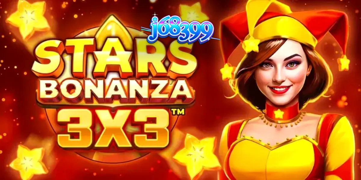 Interface do jogo Stars Bonanza 3x3 com tema de frutas e estrelas